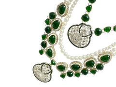 JB - Antique Groom Mala - Green