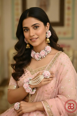 Gulaabi Bridal Floral Jewellery Set