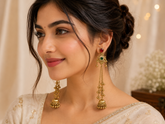 Kashmiri Heritage Long Chain Earrings