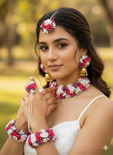 Blossom Charm Floral Jewellery Set