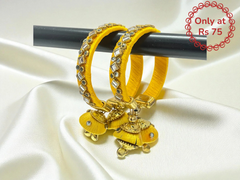 Yellow Hanging Bangles Pairs