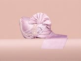 Elegant Lavender Groom’s Pagdi with Embroidered Safa and Pearl Kalgi