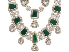 Opulent Emerald Wedding Mala - Green