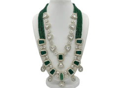 Opulent Emerald Wedding Mala - Green