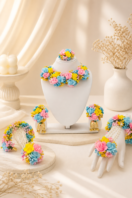 Pastel Bliss Bridal Floral Set