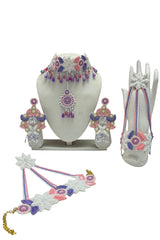 Pastel Bloom Handcrafted Beaded Jewelry Set