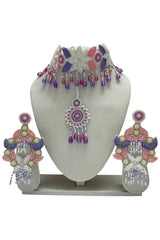 Pastel Bloom Handcrafted Beaded Jewelry Set