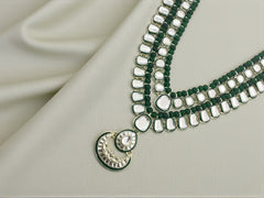 Shahee Stone Groom Mala - Green