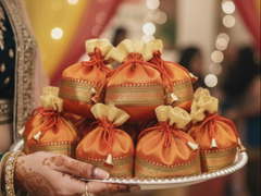 Traditional Zari Silk Potli