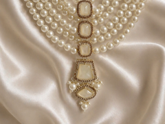 JB - Royal Darbaar Groom Mala -White