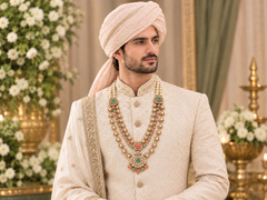 Royal Kundan Multicolour Groom Mala