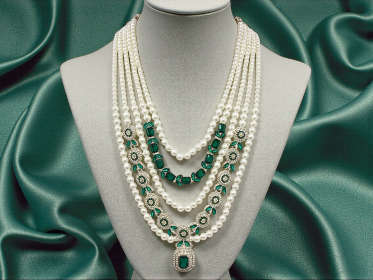JB - Emerald Groom Mala - Green
