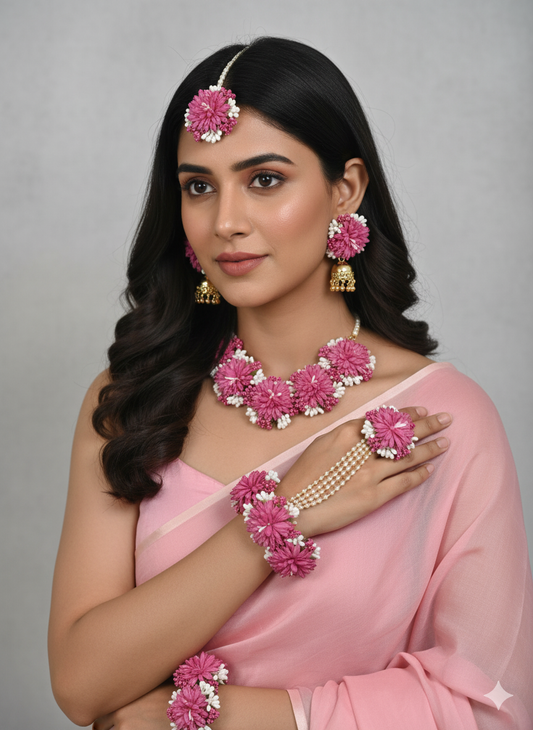 Blush Bloom Floral Jewellery Set