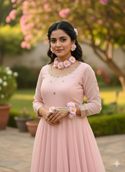 Blush Bloom Floral Jewellery Set