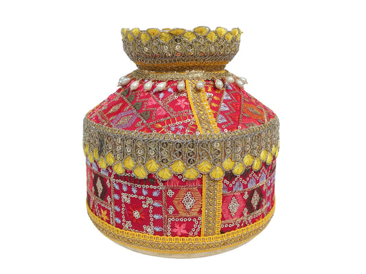 Ghadoli Phulkari  Rani Pink