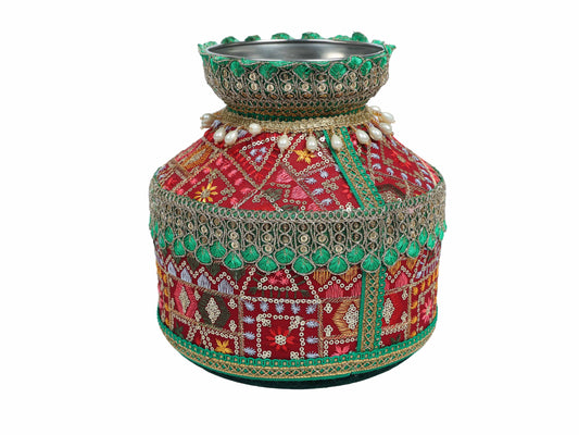 Ghadoli Phulkari  Maroon