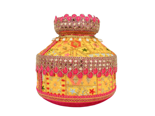 Ghadoli Phulkari  Yellow