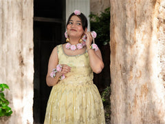 Gulaabi Bridal Floral Jewellery Set
