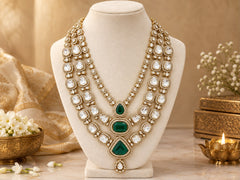 Heritage Kundan Groom Necklace and Kalangi Set