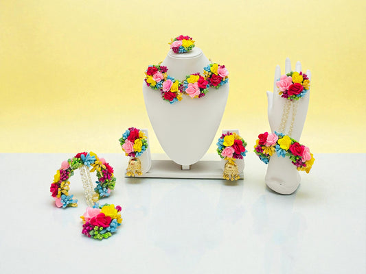 Rainbow Charm Bridal Floral Set