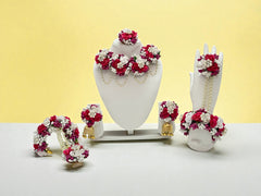 Blossom Charm Floral Jewellery Set