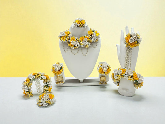 Petal Glow Floral Jewellery Set