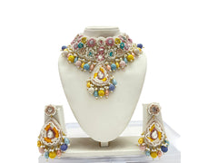 Handcrafted Daisy Zardozi Jewellery