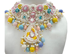Handcrafted Daisy Zardozi Jewellery