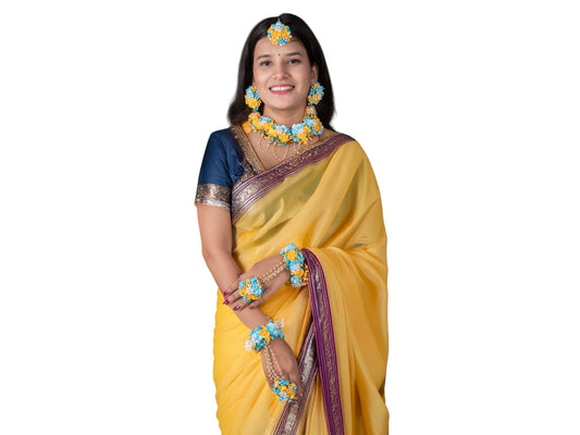 Jashn Bloom Floral Jewellery Set