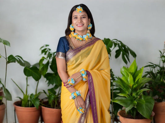 Jashn Bloom Floral Jewellery Set