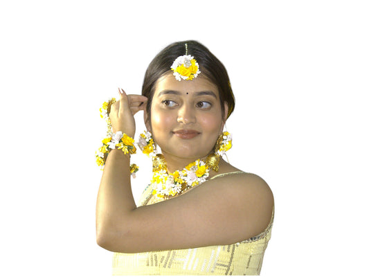 Petal Glow Floral Jewellery Set
