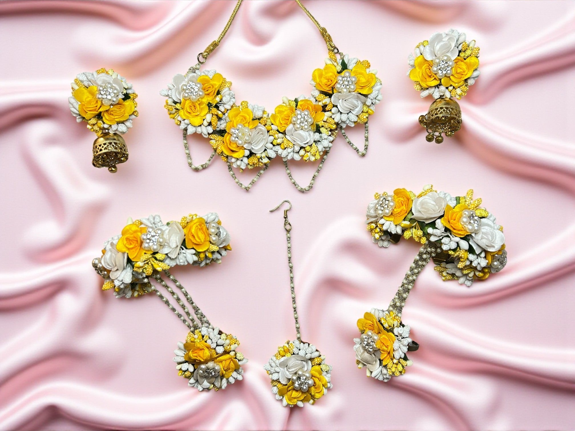 Petal Glow Floral Jewellery Set