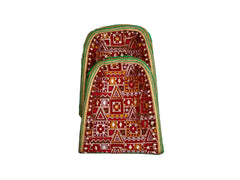 Phulkari Handcrafted Chaak  - Maroon
