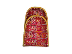 Phulkari Handcrafted Chaak  - Rani Pink