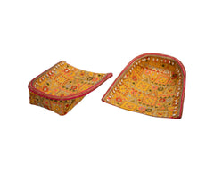 Phulkari Handcrafted Chaak  - Yellow