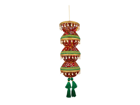 Phulkari Handcrafted manda  - Maroon