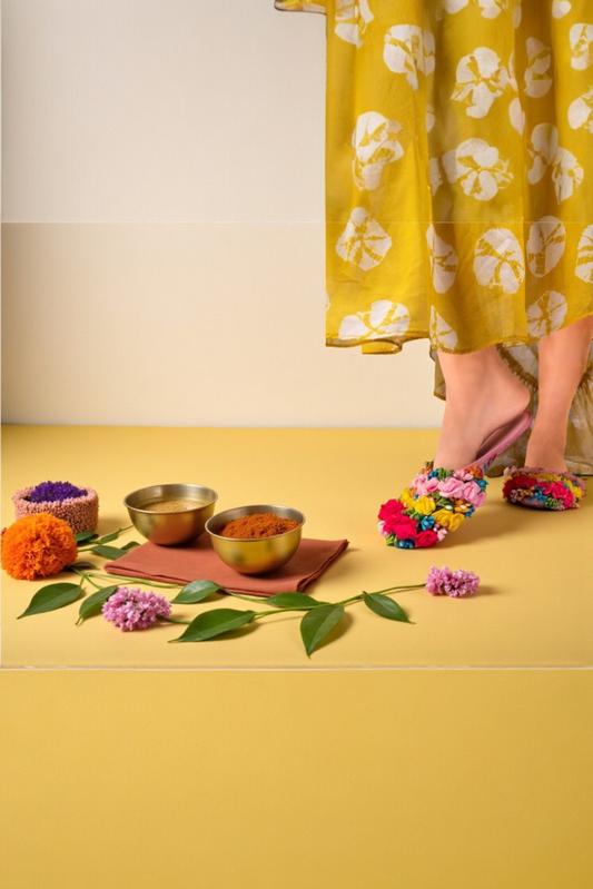 Rang Mahal Floral Juti – Multicolor Madness
