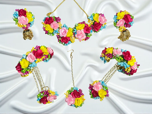 Rainbow Charm Bridal Floral Set