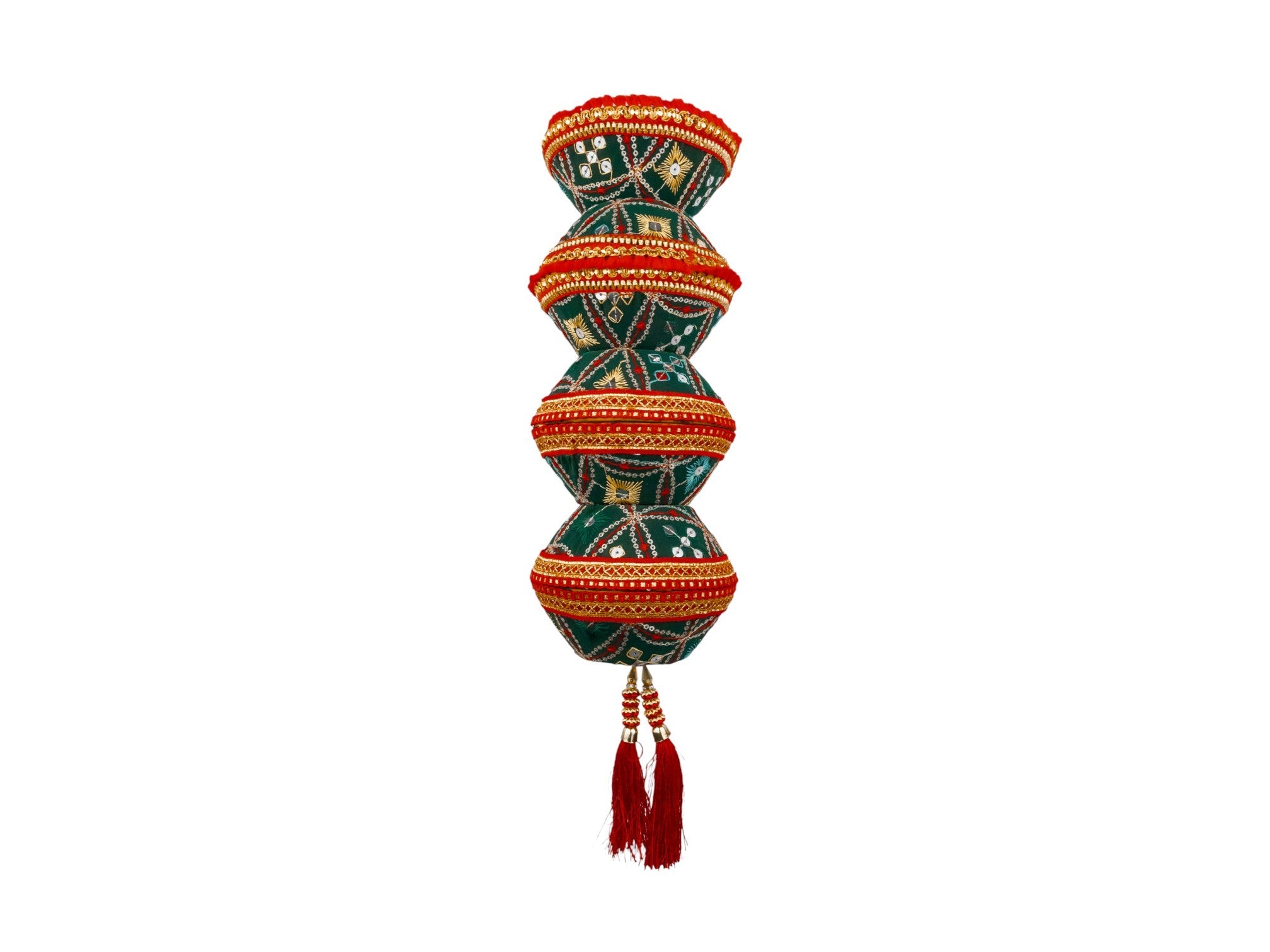 Rajwada Handcrafted manda - Green