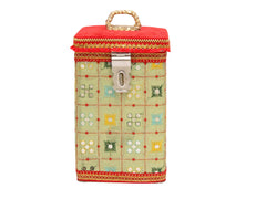 Rajwada Handcrafted Square Container - Pista