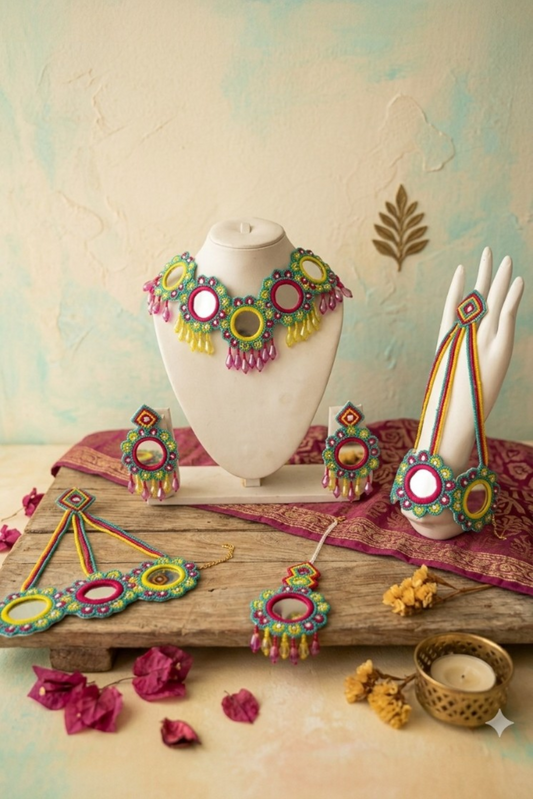 Rangrez Mirror Jewellery set