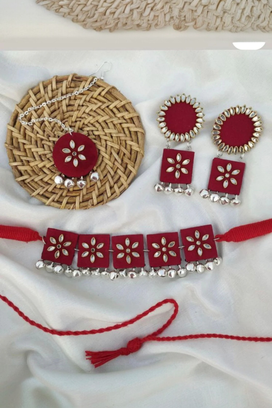 Handcrafted Red Flame set