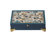 Royal Blue Floral Cash Box