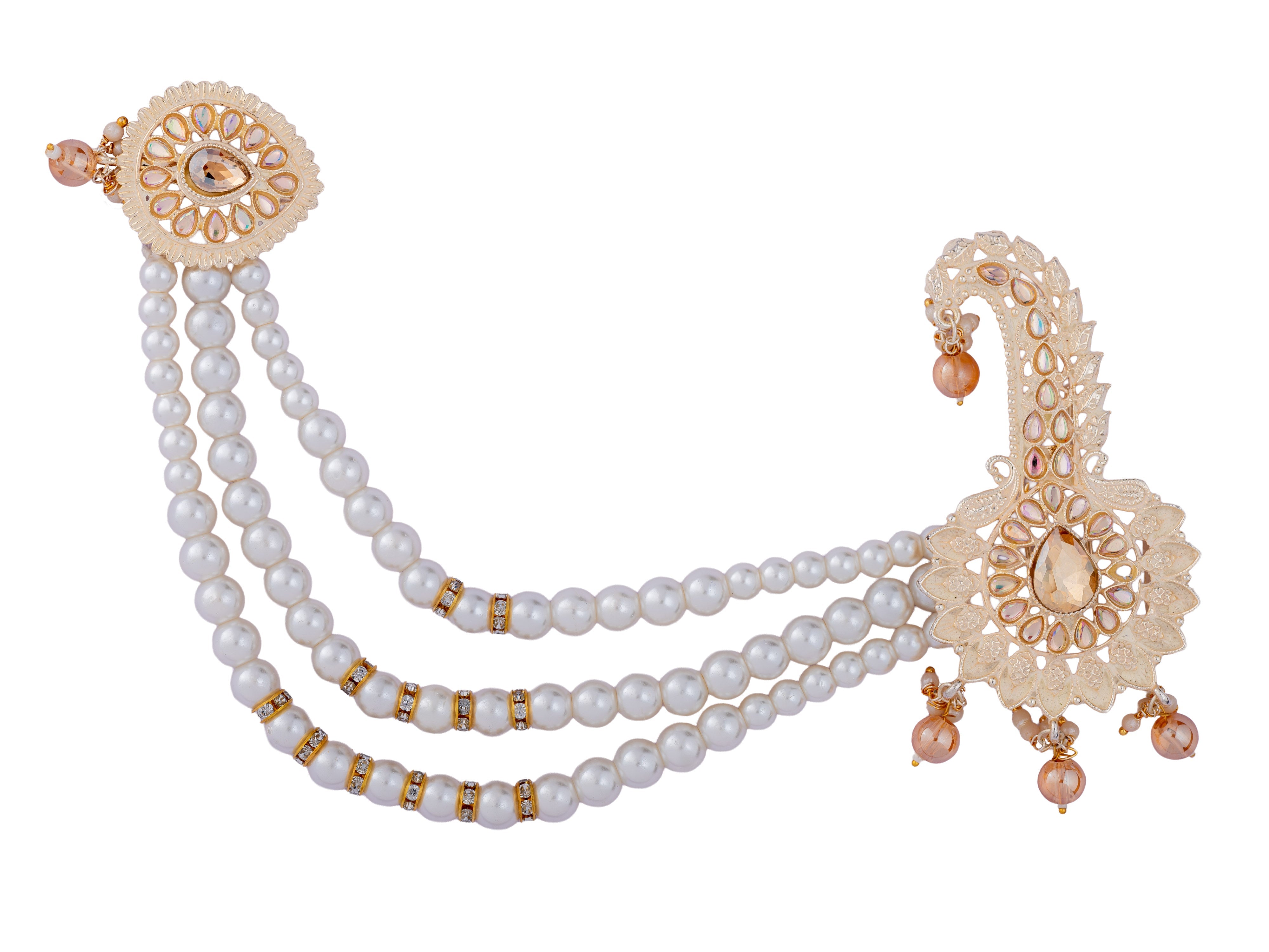 Royal Groom kalgi with Pearls & Kundan Work 