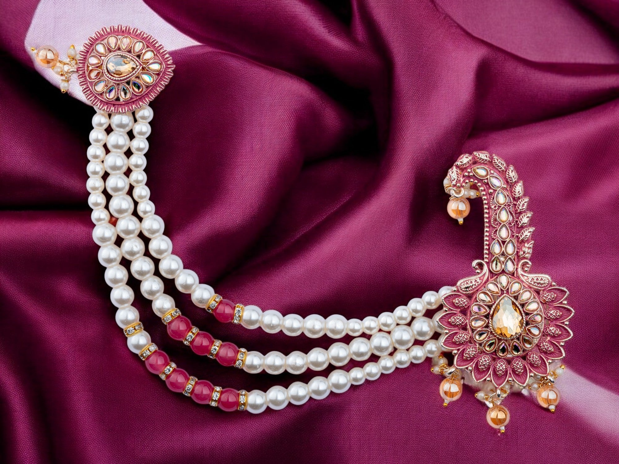 Royal Groom kalgi with Pearls & Kundan Work 