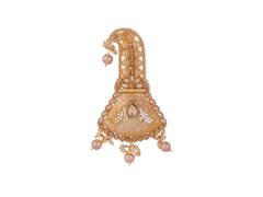 Royal Groom kalgi with Stone Embellishments & Pearl Danglers 