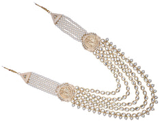 Royal Mirror & Pearl Multi-Layer Groom Mala
