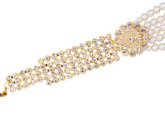 Stylish Pearl & Red Bead Groom’s Mala