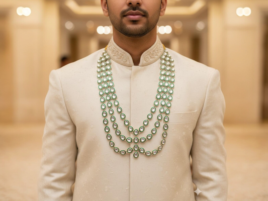 Prestigious Groom Mala - Green