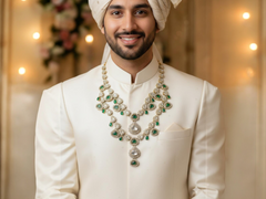 JB - Royals Inspired Emerald Groom Mala